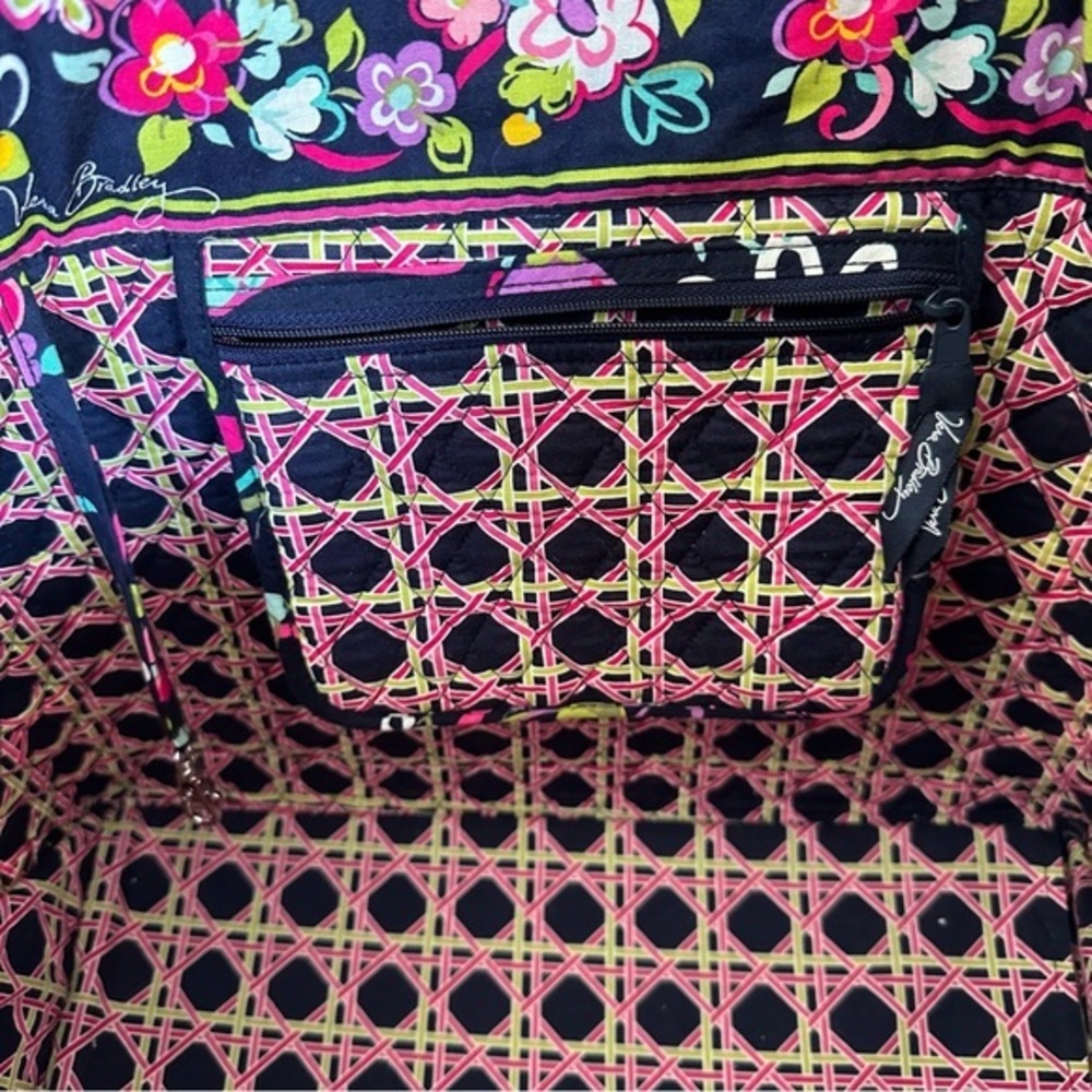 Vera Bradley "Ribbons" Retired Floral Grand Tote Bag - Multicolor - Picture 12 of 13